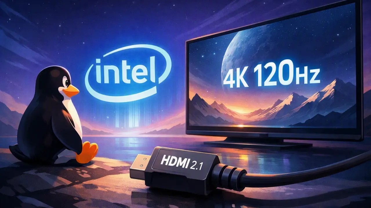 Intel ha preparado un conjunto de parches fundamentales destinados a optimizar el rendimiento de sus graficos integrados con el objetivo de alcanzar finalmente la ansiada resolucion 4K a 120 Hz a traves de la interfaz HDMI 2.1, un avance tecnico significativo que aun requiere de un proceso de desarrollo adicional antes de lograr su integracion definitiva en el kernel de Linux