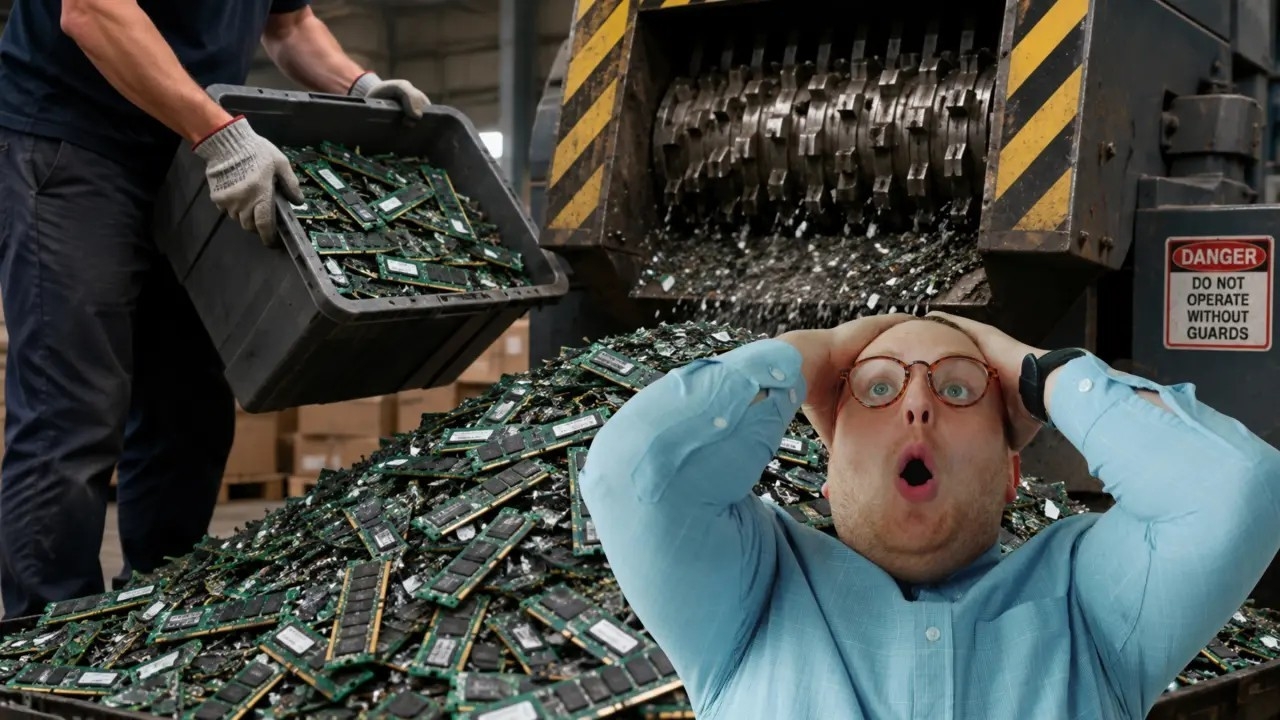 Mientras el mercado global de hardware atraviesa una severa crisis de escasez de memoria RAM que dispara los precios de los equipos informáticos hasta niveles alarmantes, una misteriosa empresa ha tomado la controvertida decisión de destruir lotes masivos de ordenadores perfectamente funcionales que aun podrian haber sido vendidos en el mercado de segunda mano o donados a causas sociales para extender su vida util